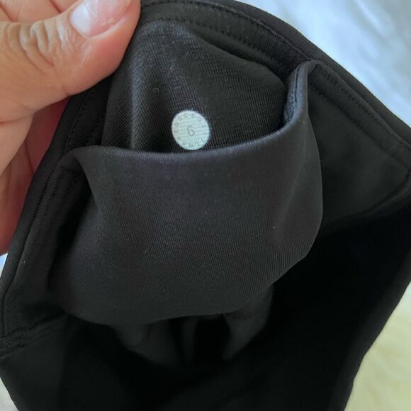 Lululemon Sun Setter Black Cropped  leggings 17 “ size 6 - Picture 7 of 7